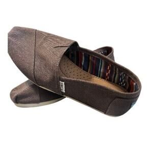 Women's Toms Classic Canvas Slip On Shoes Ash Size 9.5